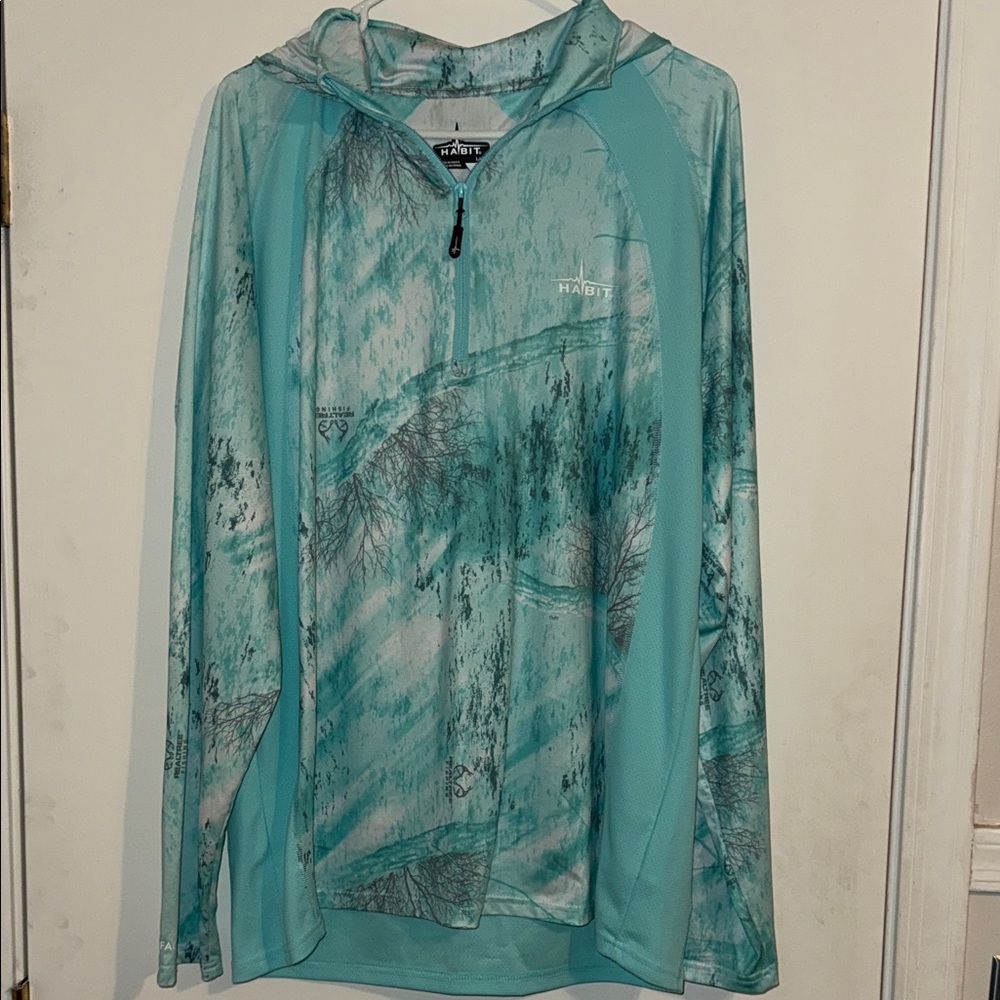 Habit‎  Realtree Fishing Men's Lightweight Pullover  - Teal